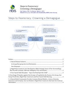 Steps to Fearocracy- Crowning a Demagogue v2