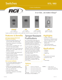 970 Illuminated PushButton Product Sheet