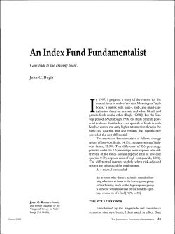 An Index Fund Fundamentalist