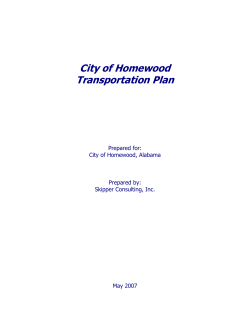 City of Homewood Transportation Plan