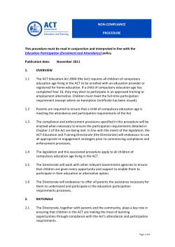 Draft Compliance Policy