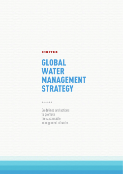 Global Water Management Strategy