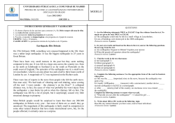 2012/2013 - Universidad Polit&eacute;cnica de Madrid