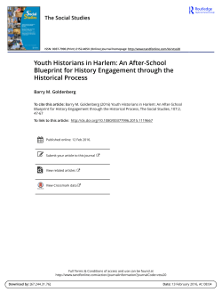 Youth Historians in Harlem: An After