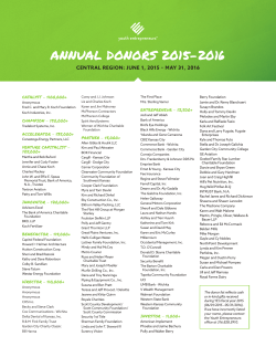 donors - Youth Entrepreneurs