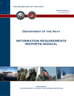 information requirements (reports)
