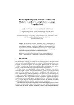 ACM_Predicting misalignment betwee_2015 AIED