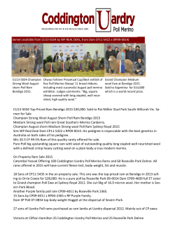 CU13-5034 Top Priced Ram Bendigo 2015 $30,000. Sold to Pat