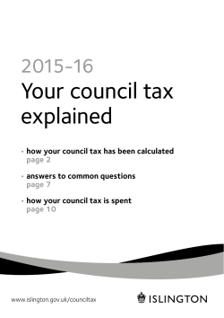 Your council tax explained