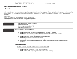 social studies 3 - Jefferson Parish Public School System