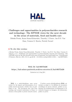 Challenges and opportunities in polysaccharides research and