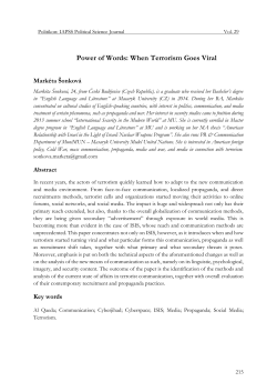 Power of Words: When Terrorism Goes Viral