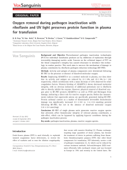 Oxygen removal during pathogen inactivation with riboflavin and UV