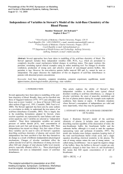Independence of Variables in Stewart`s Model of the Acid