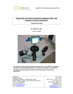 Improving circularly polarized displays with new Advisol circular