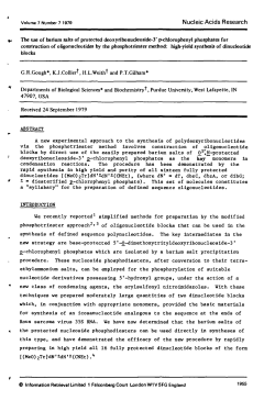 The use of barium salts of protected deoxyribonudeoside