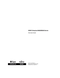 SPARC Enterprise M4000/M5000 Servers Overview Guide