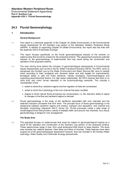 A24.3 - Fluvial Geomorphology