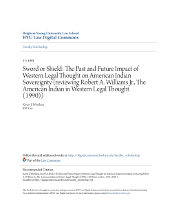 Sword or Shield: The Past and Future Impact of Western Legal