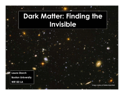 Dark Matter: Finding the Invisible