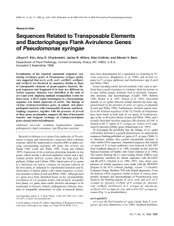 Sequences Related to Transposable Elements and