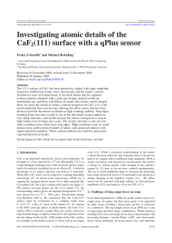 Investigating atomic details of the CaF2(111)
