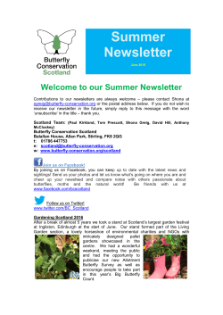 E-news Summer 2016 - Butterfly Conservation