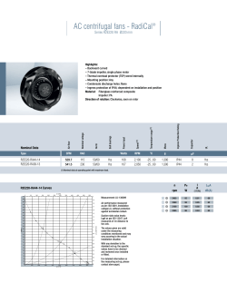 AC centrifugal fans - RadiCal&reg;