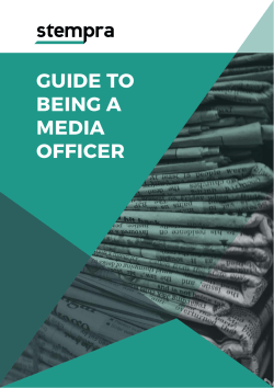 guide to being a media officer