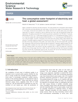 Downloaded - Water Footprint Network
