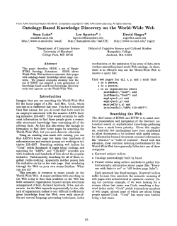 Ontology-based Knowledge Discovery on the World