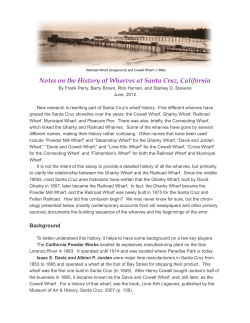 Notes on the History of Wharves at Santa Cruz