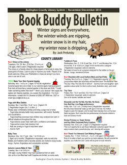 1 Book Buddy Bulletin nov dec 2014