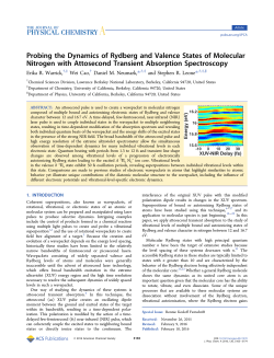 Probing the Dynamics of Rydberg and Valence States of Molecular