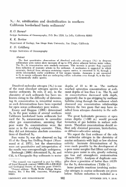 N2 : Ar, nitrification and denitrification in southern California