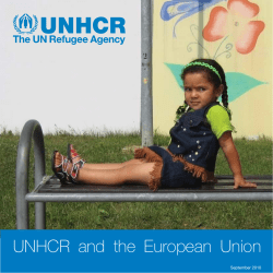 UNHCR and the European Union