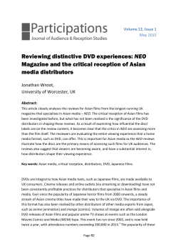 Reviewing distinctive DVD experiences: NEO