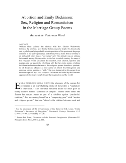 Abortion and Emily Dickinson - University Faculty for Life