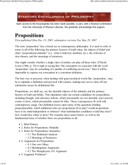 Propositions