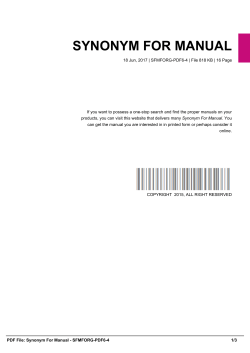 SYNONYM FOR MANUAL SFMFORG-PDF6-4