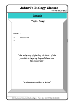 Jahnvi`s Biology Classes