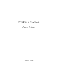 FORTRAN Handbook