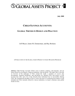 child savings accounts
