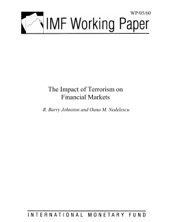 The Impact of Terrorism on Financial Markets