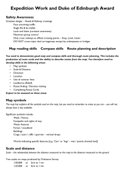 Map Skills required for Expedition Work