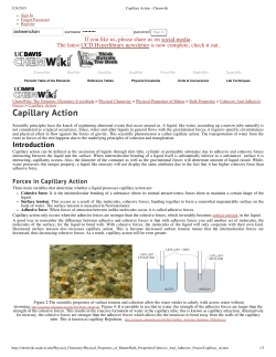 Capillary Action - Chemwiki