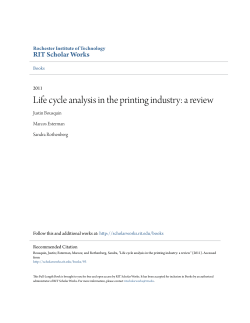 Life cycle analysis in the printing industry: a review