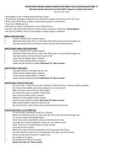 Demolition Derby Rules And Regulations!
