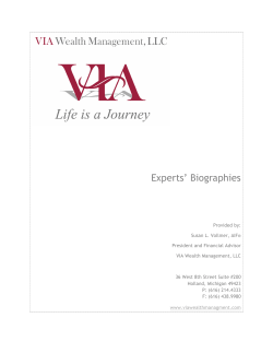 Experts` Bios - Via Wealth Management