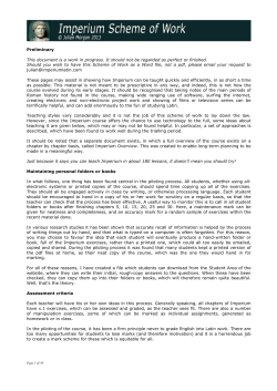 Notes on teaching the course, including a